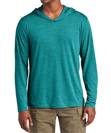 District Perfect Tri-Blend Hooded Long Sleeve T-shirt