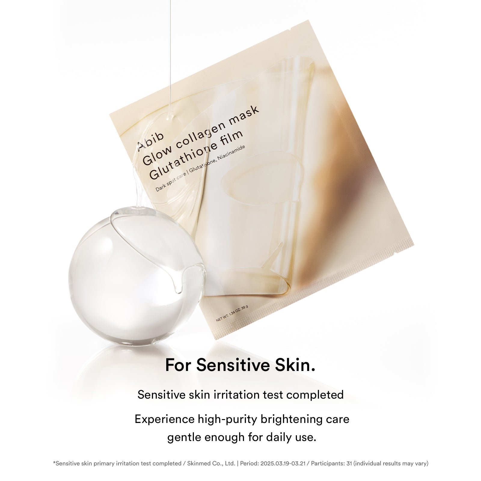 Glow collagen mask Glutathione film