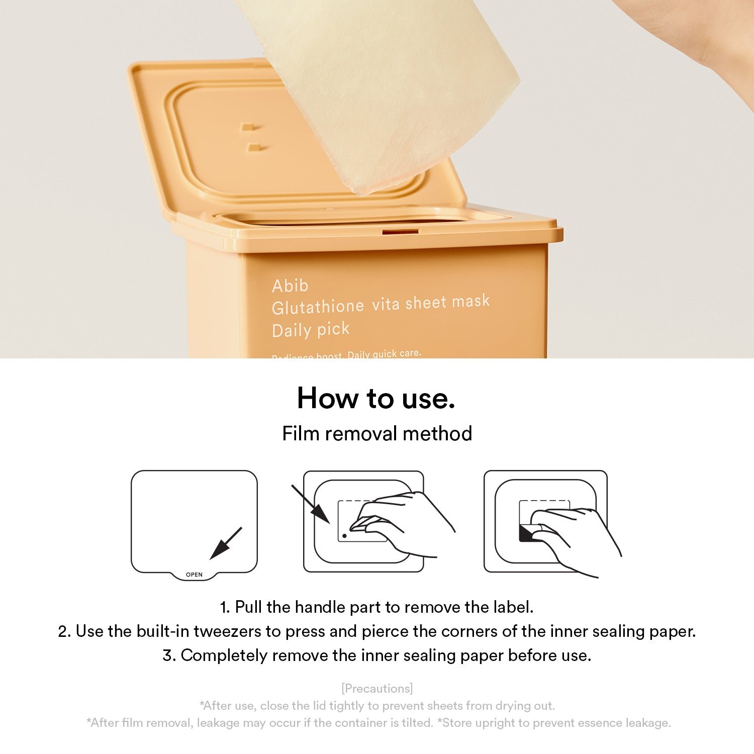 Glutathione vita sheet mask Daily pick