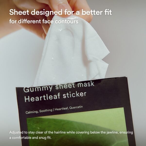 Gummy Sheet Mask Non-Animal Collagen Milk Sticker (10 Sheets)