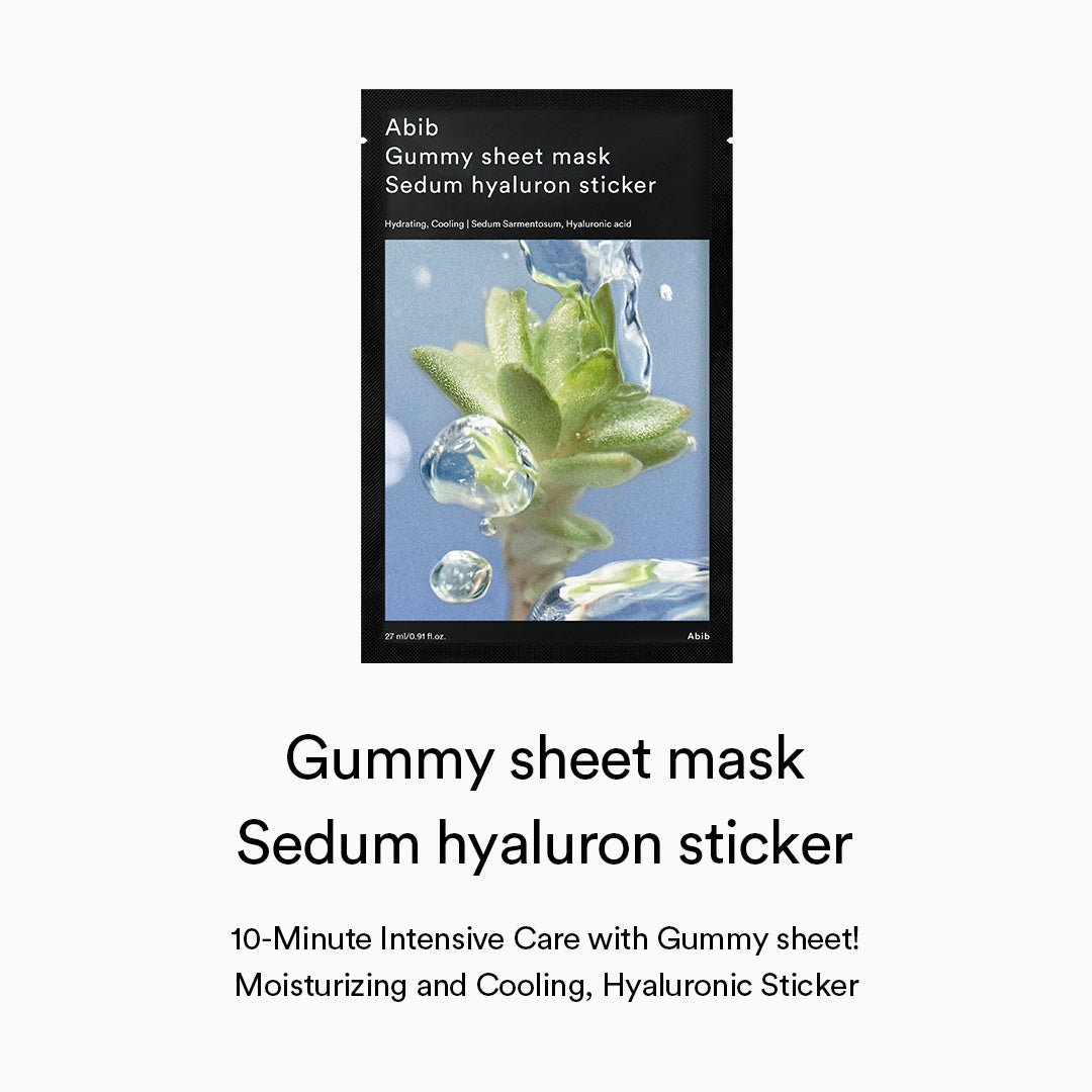 Gummy sheet mask Sedum hyaluron sticker(10 sheets)