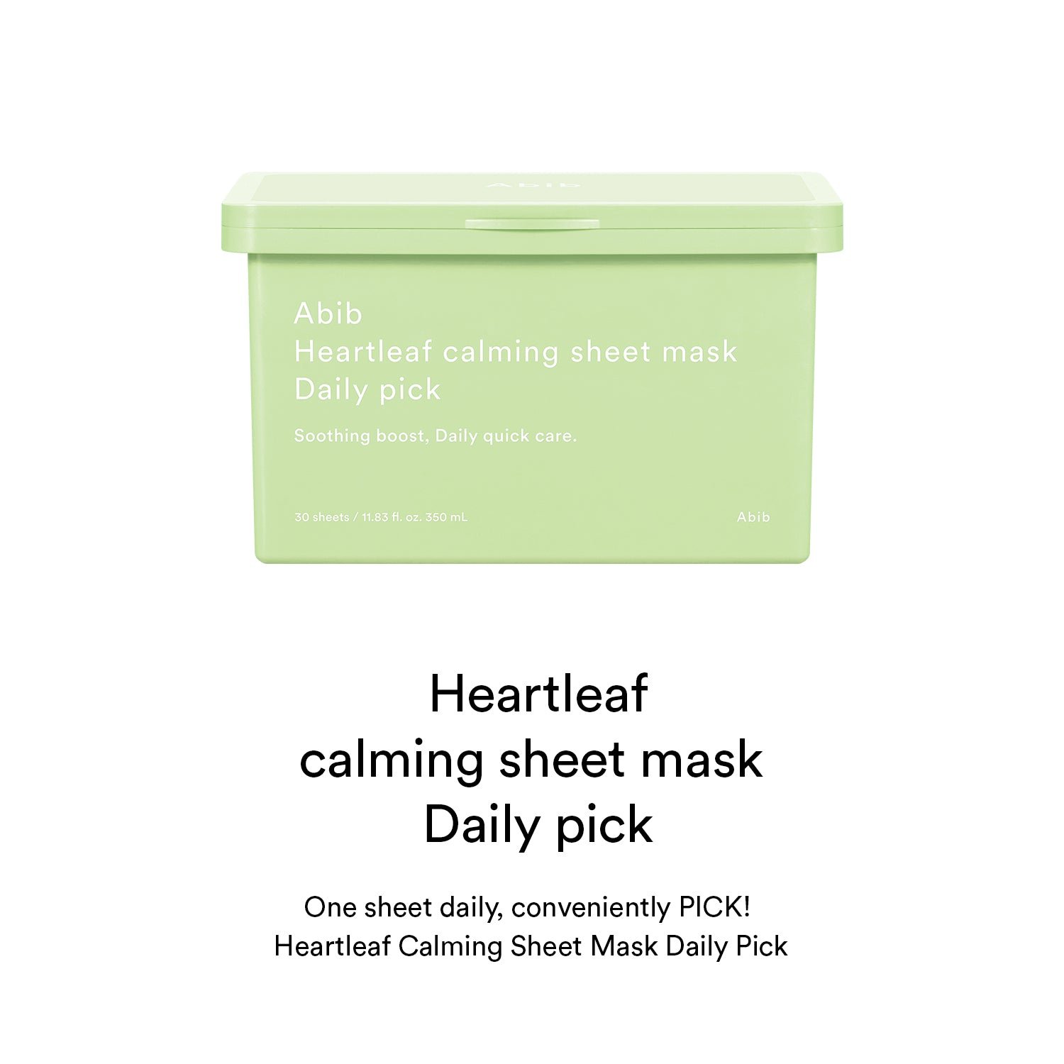 Heartleaf calming sheet mask Daily pick