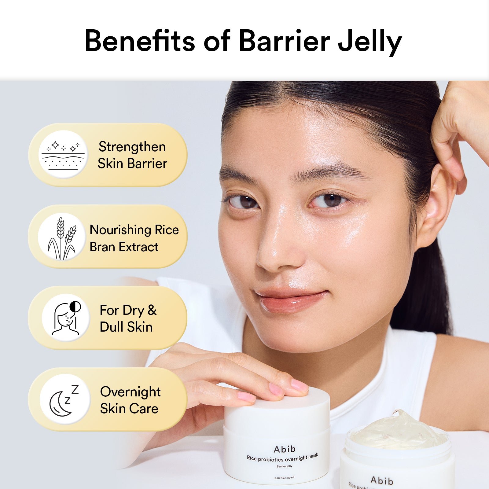 Rice probiotics overnight mask Barrier jelly