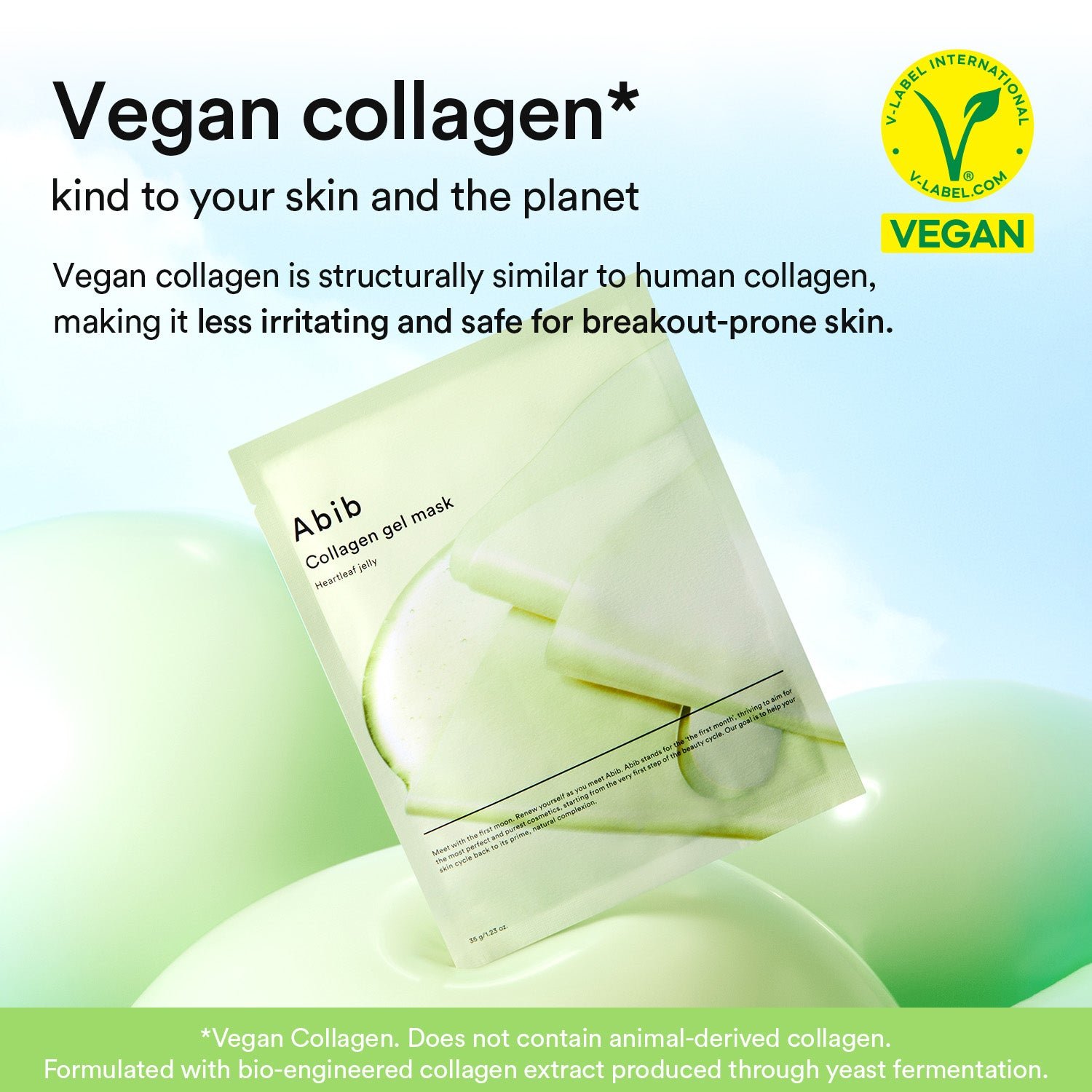 Vegan Collagen gel mask Heartleaf jelly