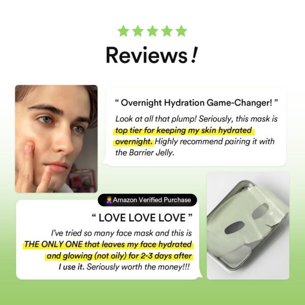 Vegan Collagen gel mask Heartleaf jelly
