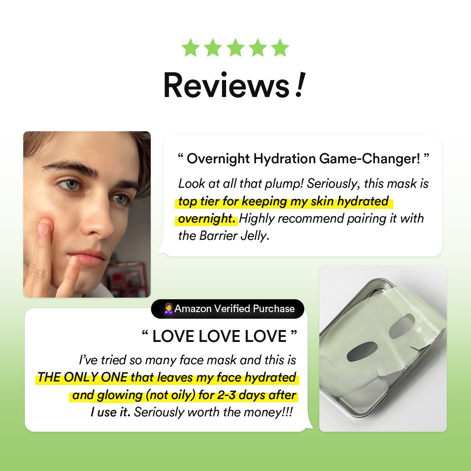 Vegan Collagen gel mask Heartleaf jelly