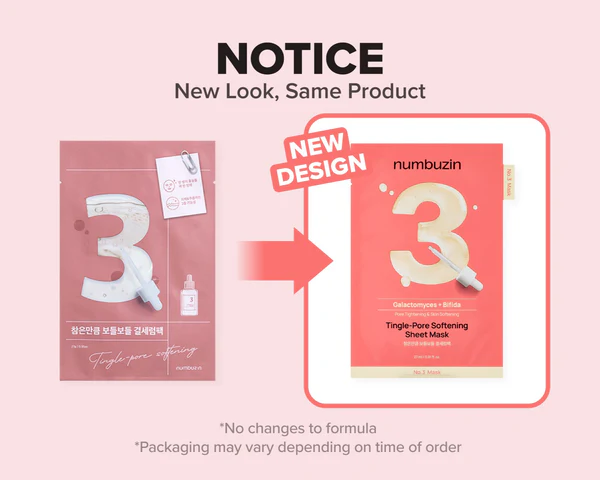 No.3 Tingle-Pore Softening Sheet Mask (5ea) - Detail image 1