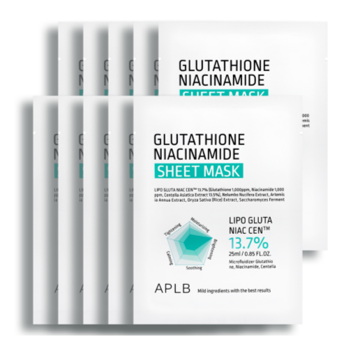 Glutathione Niacinamide Sheet Mask (10ea) - Main image 1