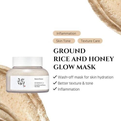 Ground Rice and Honey Glow Mask 150ml - Gallery image 1