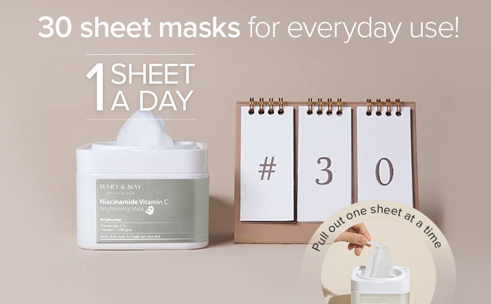 Niacinamide Vitamin C Brightening Mask (30ea) - Detail image 2