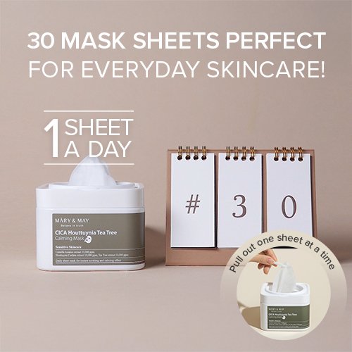 CICA Houttuynia Tea Tree Calming Mask (30ea) - Gallery image 2