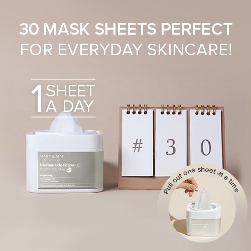 Niacinamide Vitamin C Brightening Mask (30ea) - Gallery image 2
