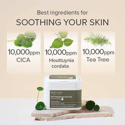 CICA Houttuynia Tea Tree Calming Mask (30ea) - Gallery image 3