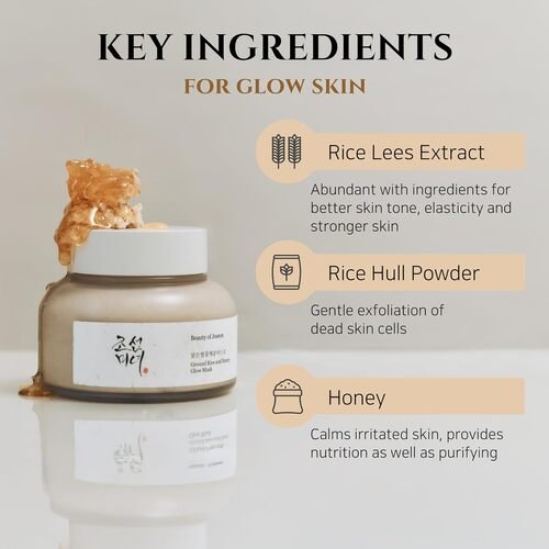 Ground Rice and Honey Glow Mask 150ml - Gallery image 3