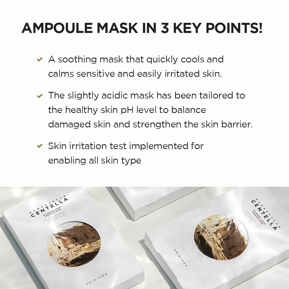 Madagascar Centella Watergel Sheet Ampoule Mask (5ea) - Gallery image 3