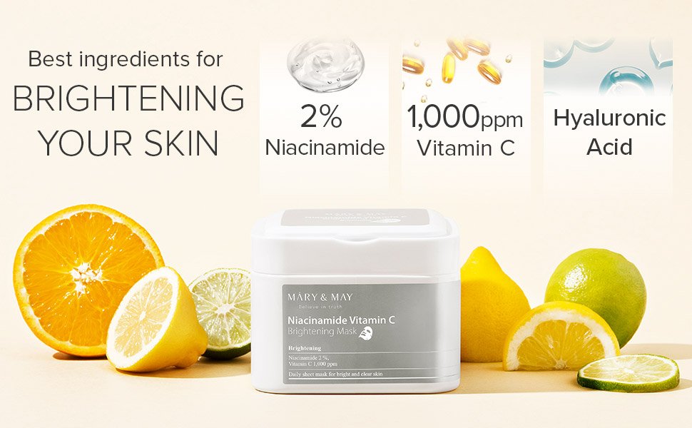 Niacinamide Vitamin C Brightening Mask (30ea) - Detail image 3