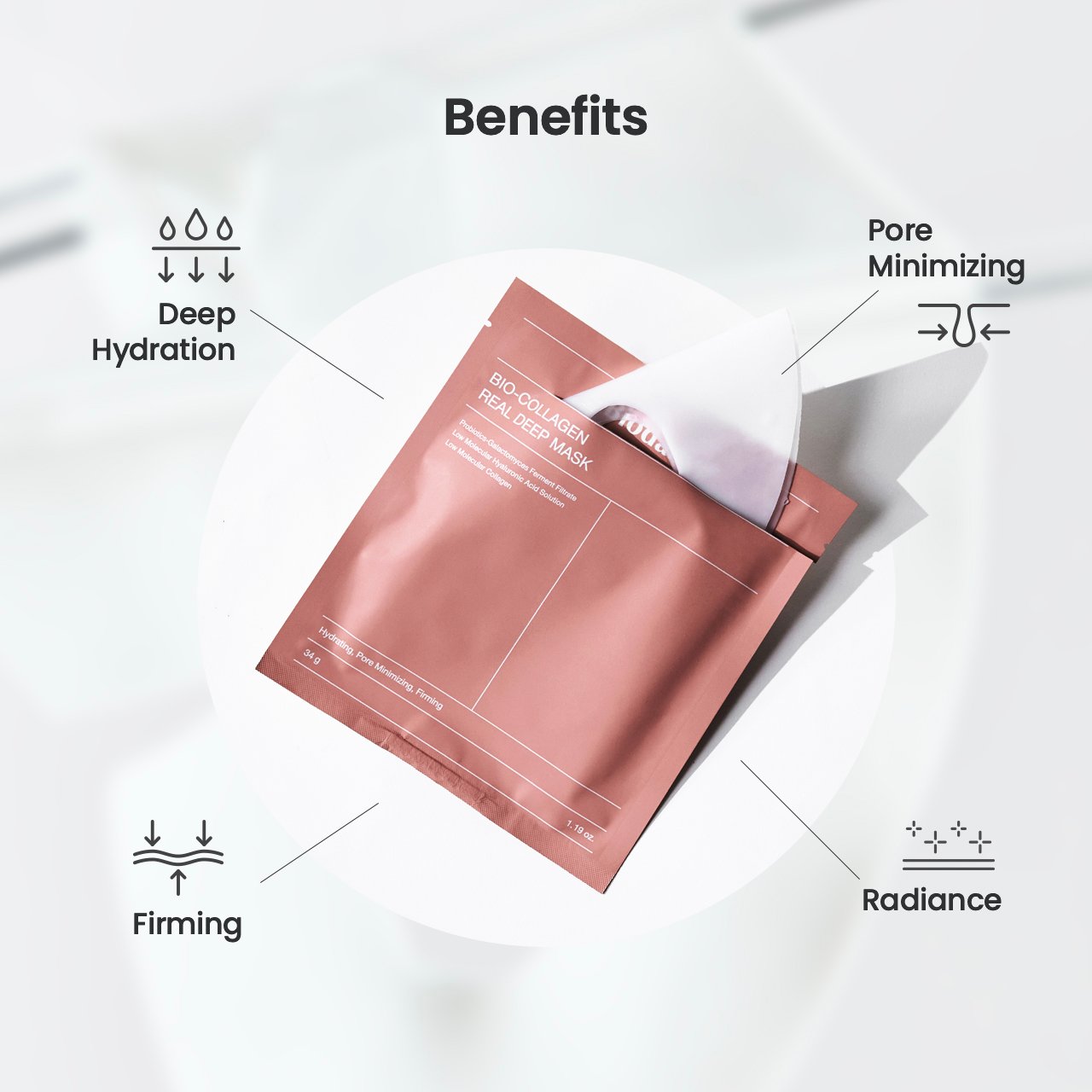 Bio-Collagen Real Deep Mask (4ea) - Gallery image 4