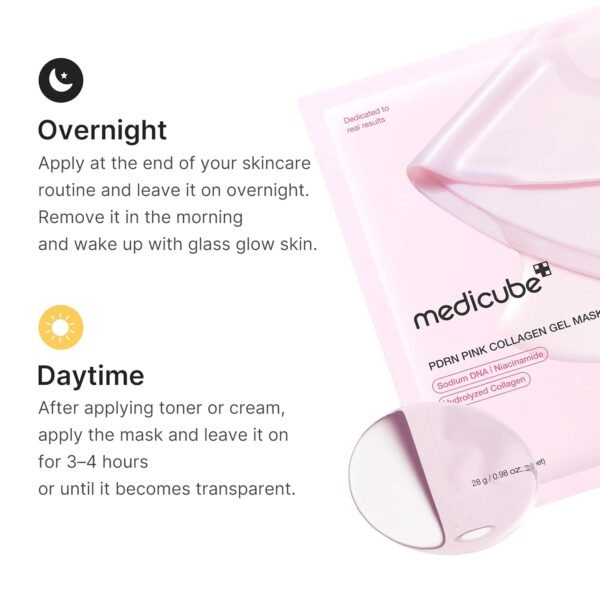 PDRN Pink Collagen Gel Mask (4ea) - Gallery image 5