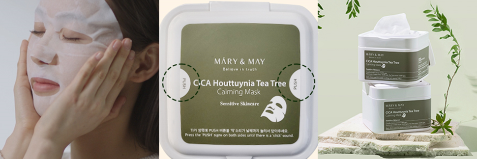 CICA Houttuynia Tea Tree Calming Mask (30ea) - Detail image 5