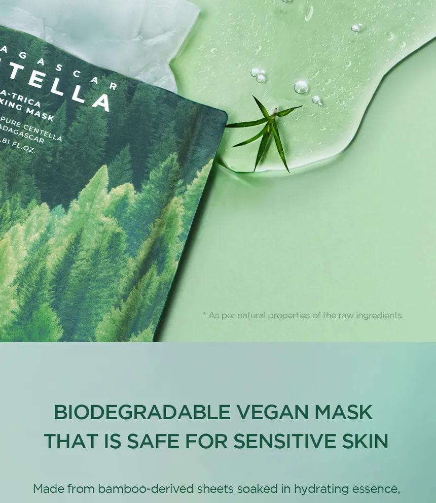 Madagascar Centella Tea-Trica Relaxing Mask (1ea) - Detail image 7