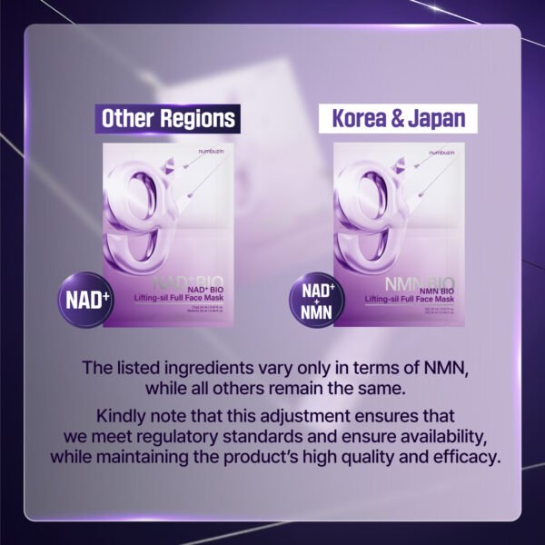 No.9 NAD Bio Lifting Full Cover Facial Mask (4ea) - Gallery image 8