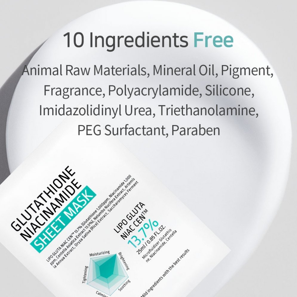 Glutathione Niacinamide Sheet Mask (10ea) - Detail image 12