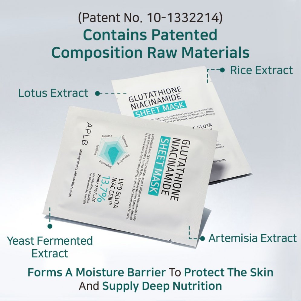 Glutathione Niacinamide Sheet Mask (10ea) - Detail image 15