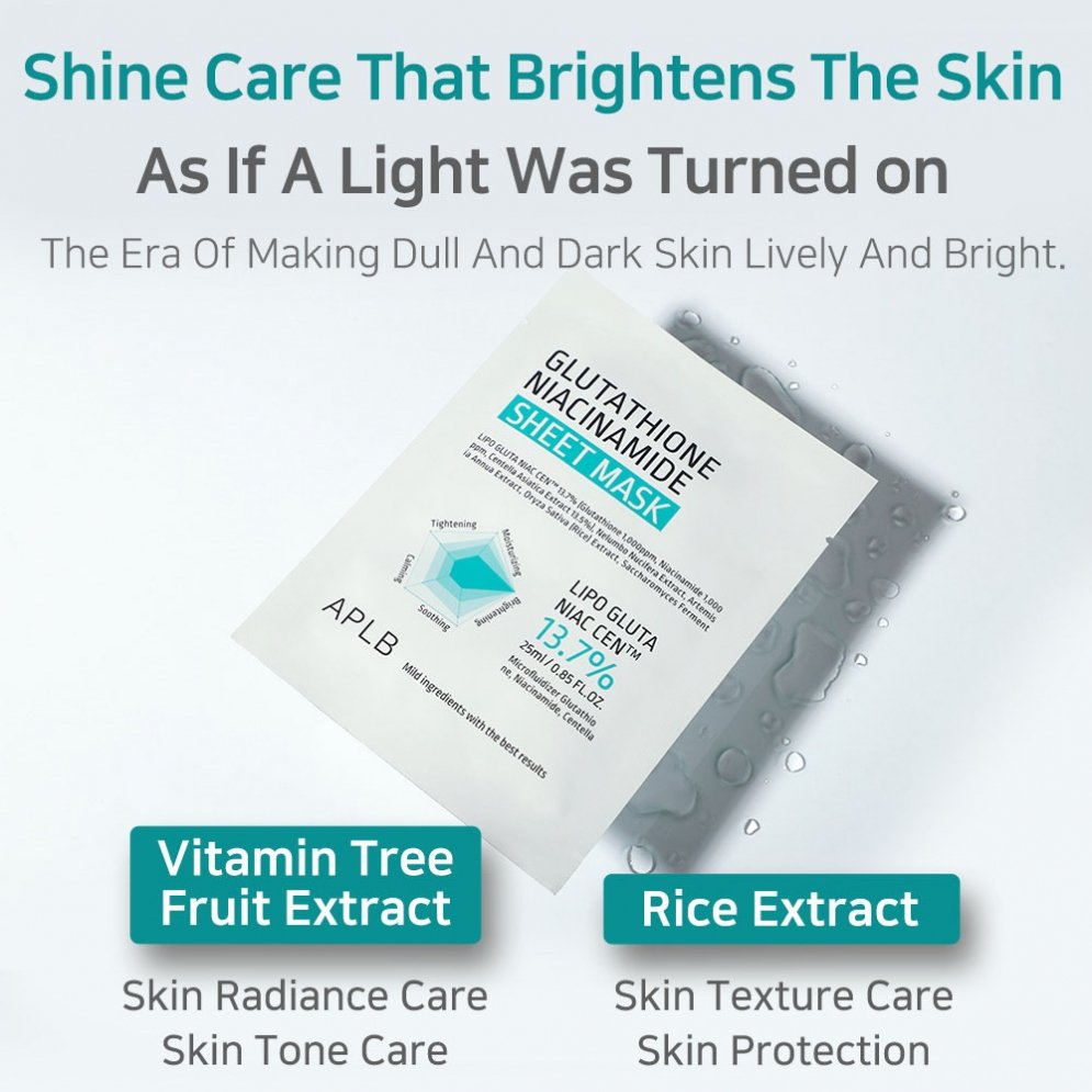 Glutathione Niacinamide Sheet Mask (10ea) - Detail image 17